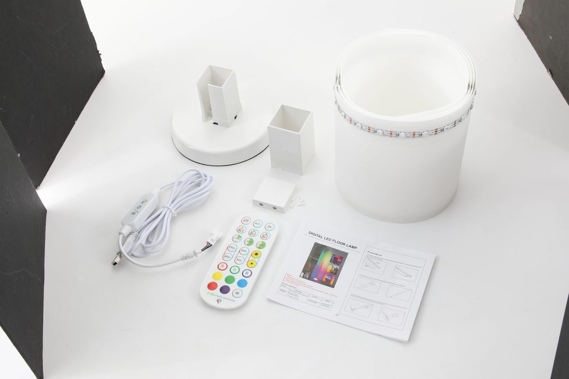 LED USB Corner Floor Light com classificação IP20 Modo de poupança de energia Forma de sombra cilíndrica