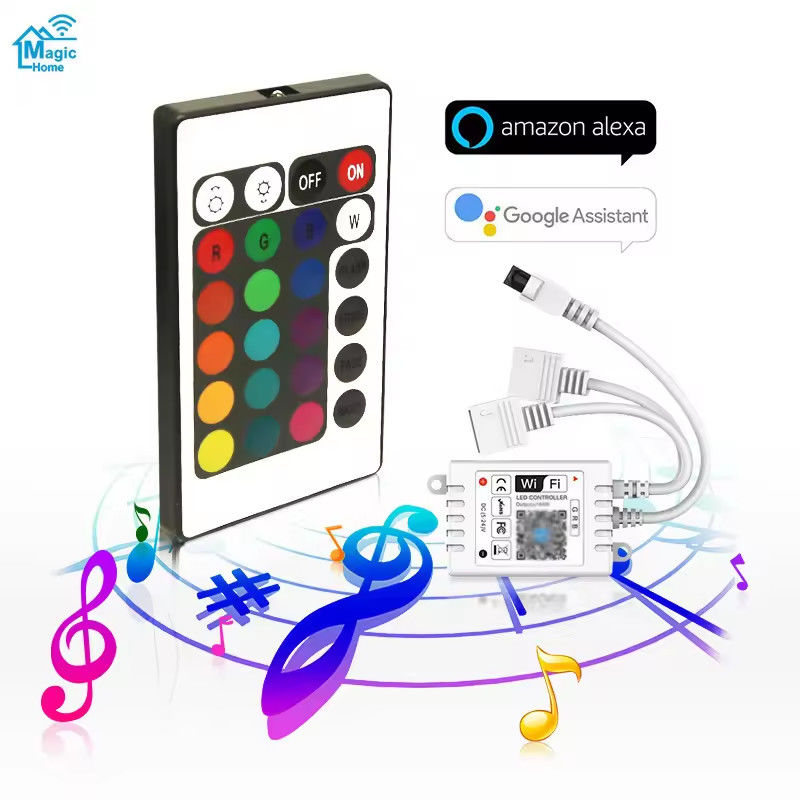 5Meter 150 leds TV backlight led strip DC5V Controle remoto 24 chaves SMD5050 RGB Strip Tira porta USB Strip LED flexível
