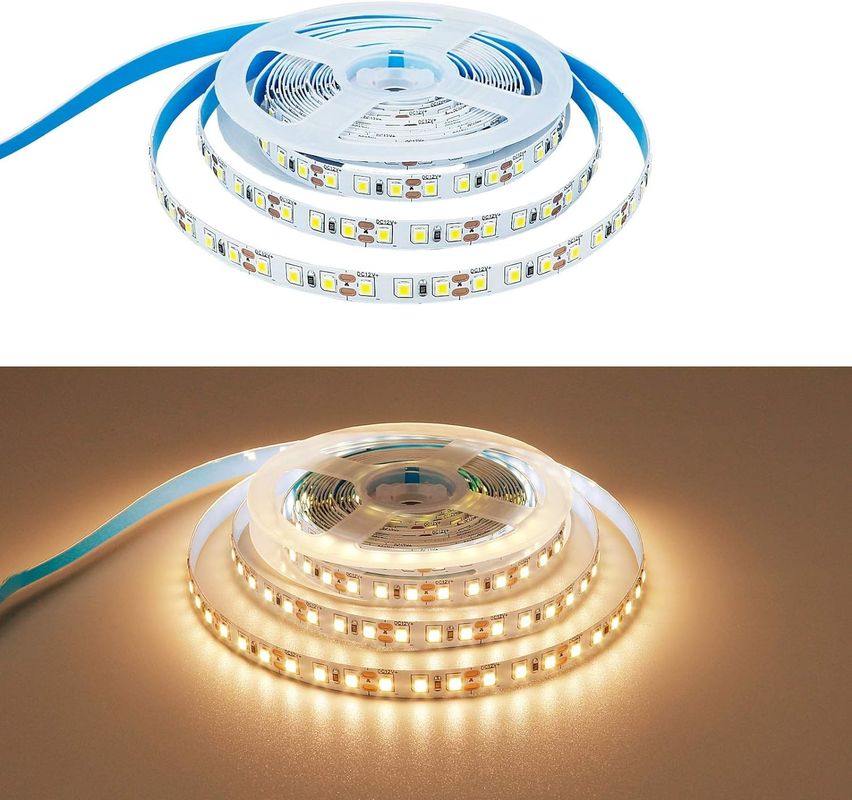 2835 Fonte de luz de tira LED 5M/Rol DC 12V/24V PCB branco emitente de cor para iluminação interna