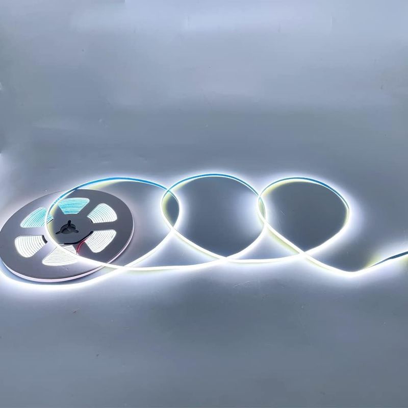 Super estreito 3 mm largura COB LED luzes de banda 400Leds / m Dimmable 5m mais longa vida útil