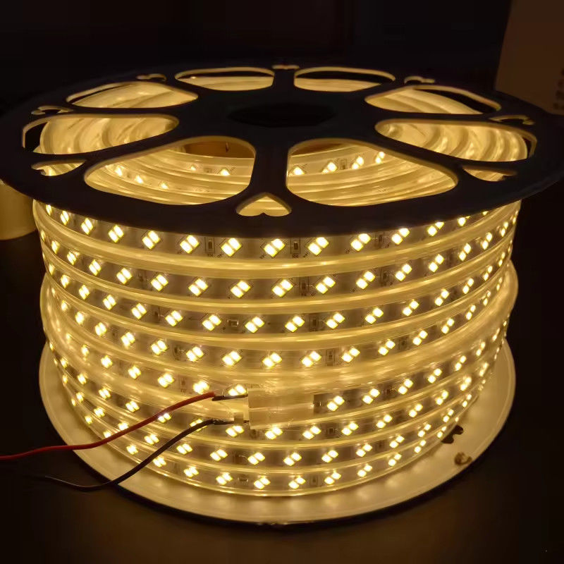 220V SMD5630 5730 120 LED Strip com longa vida útil Design de dupla linha Certificações CE / RoHS na Europa