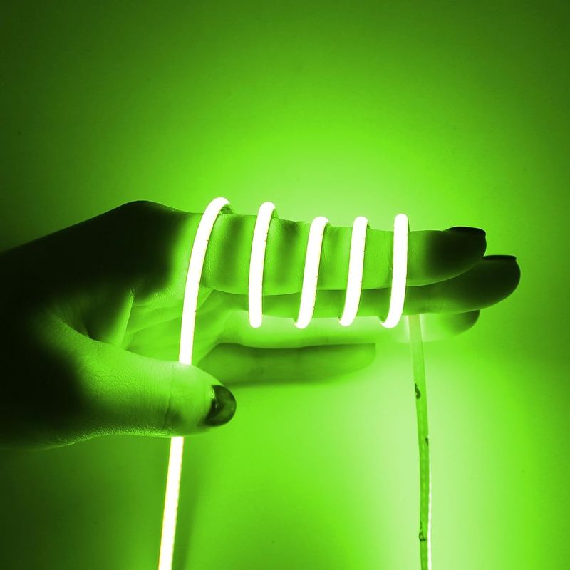 Largura de 3 mm Super estreita COB LED 400Leds / m Vermelho 5m mais longa vida útil Iluminação personalizada