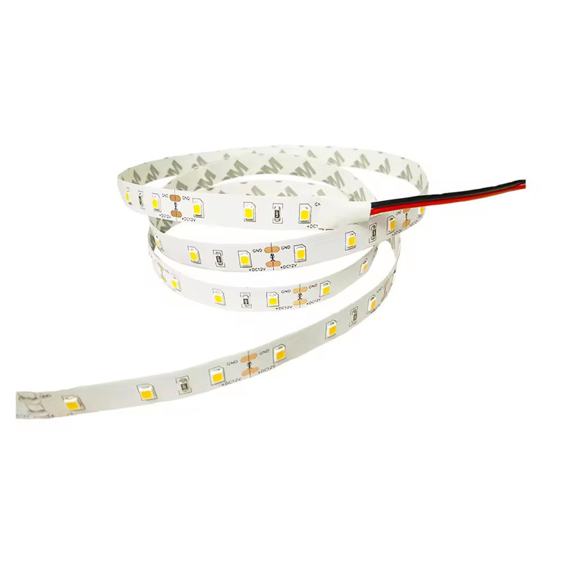 60 leds/m 2835 LED Strip Light 5m/Roll 20-22LM 120° Ângulo de feixe 2700 4000k 6000K Solução de iluminação interior para casa