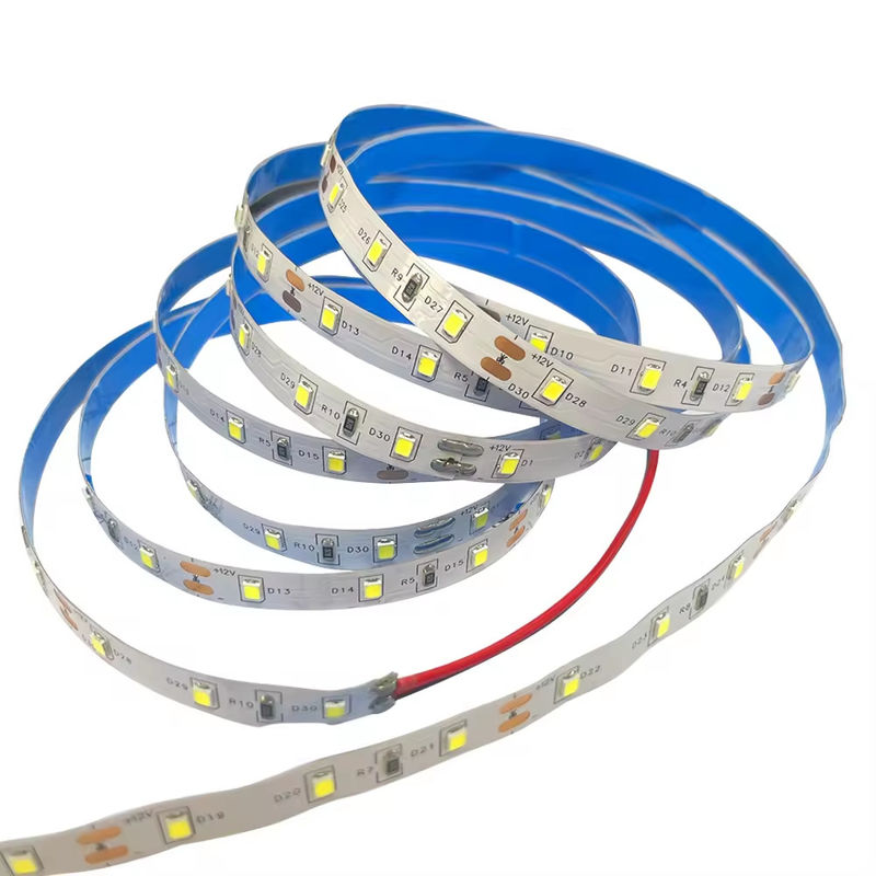 60 leds/m 2835 LED Strip Light 5m/Roll 20-22LM 120° Ângulo de feixe 2700 4000k 6000K Solução de iluminação interior para casa
