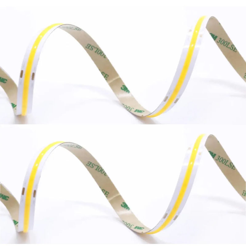 Lâmpadas IP20 Dimmable Rated 320LEDS 90Ra COB LED Strip 10W/M Para iluminação interna