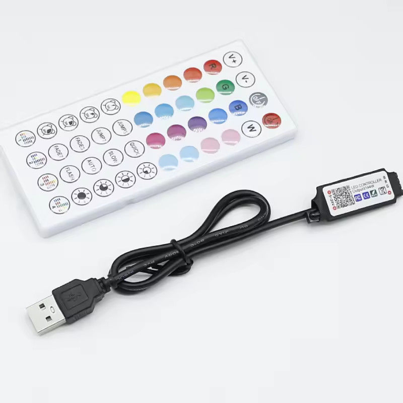 Smart LED 5V 44ekys RGB LED Strip controlador wifi tuya APP USB Bluetooth dimmer luce striscia controlador para LED Strip
