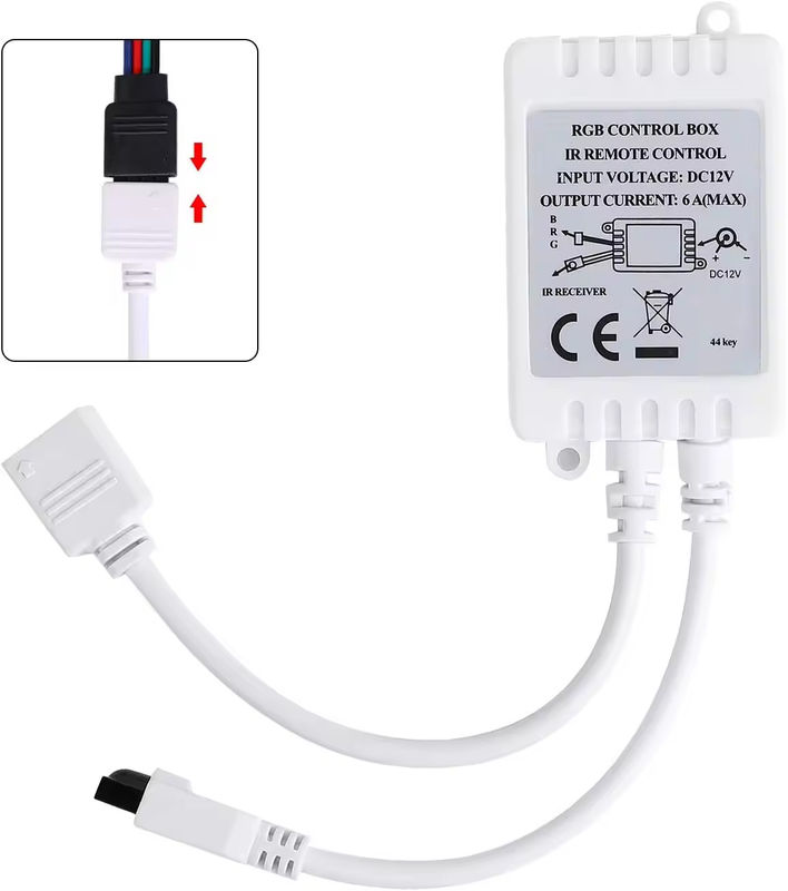 Fábrica original 44 chaves 5V 12V 24V RGB LED Controlador RF sem fio LED luz monocromática Dimmer Controlador remoto para led