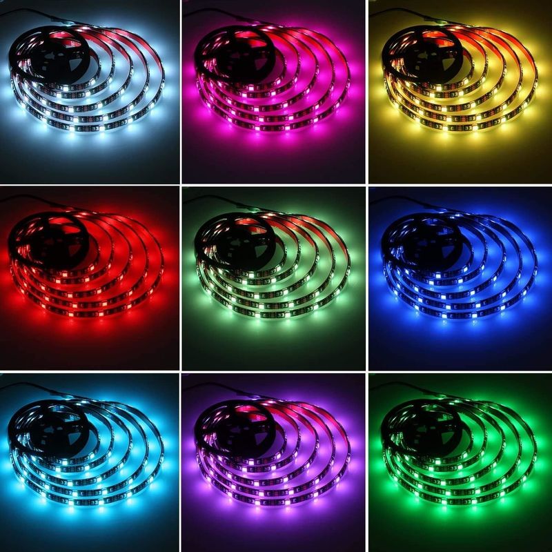 5M Controle remoto RGB SMD5050 LED Light Strip Color Changer DC12V