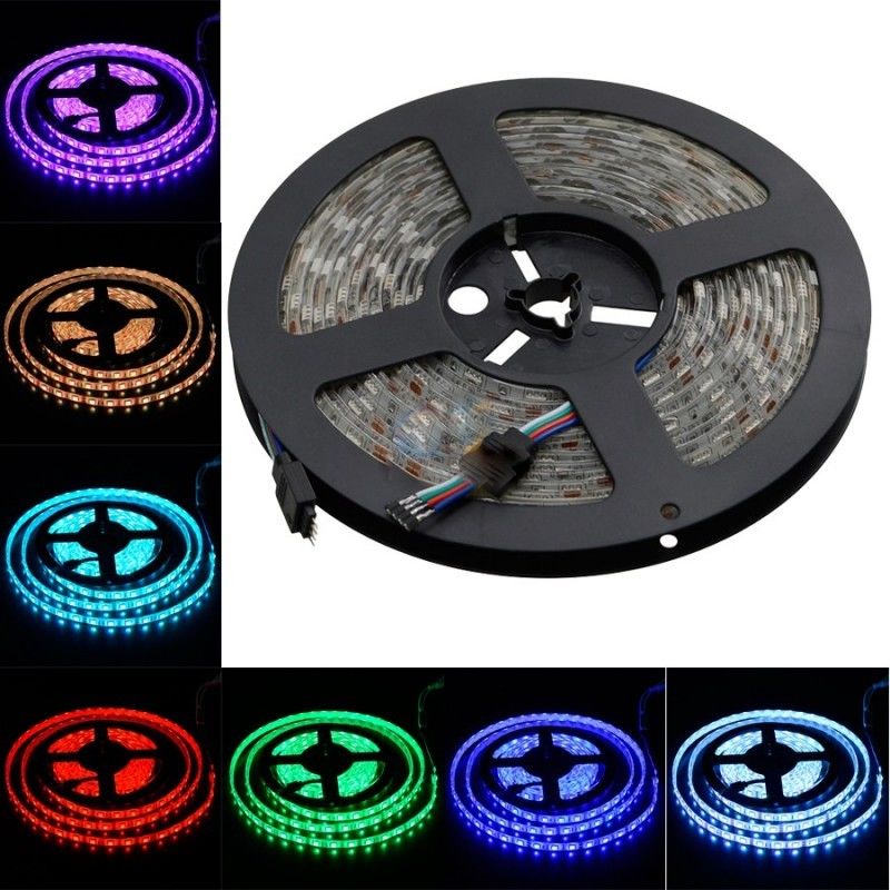 5Meter 150 leds TV backlight led strip DC5V Controle remoto 24 chaves SMD5050 RGB Strip Tira porta USB Strip LED flexível