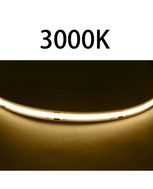 Lâmpadas de alta CRI DC24V COB480 5m/rolo RA90 tira de cob para decoração interna exterior