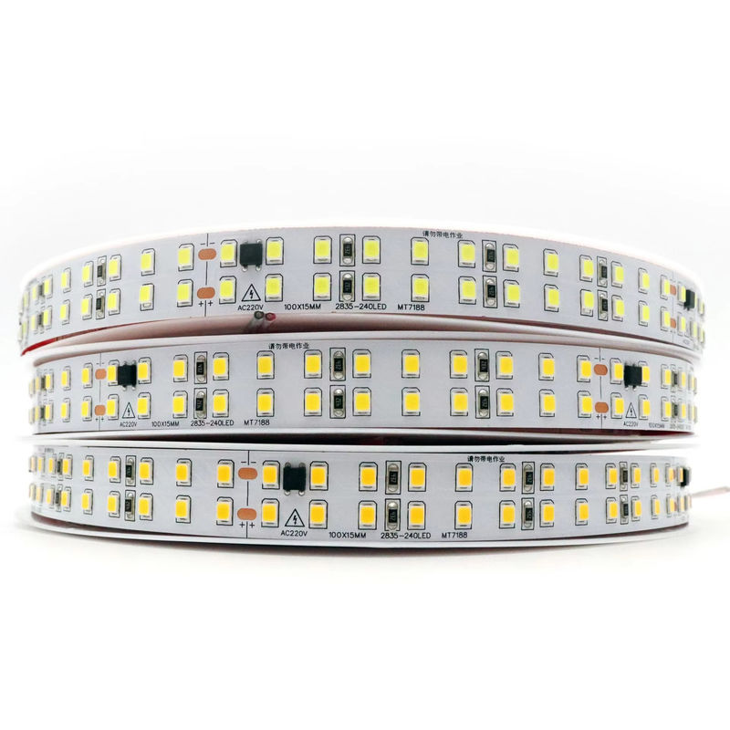 IP20 SMD2835 240LEDS 2 fileiras 110V Dimmable LED Strip Lights para quarto na América do Sul