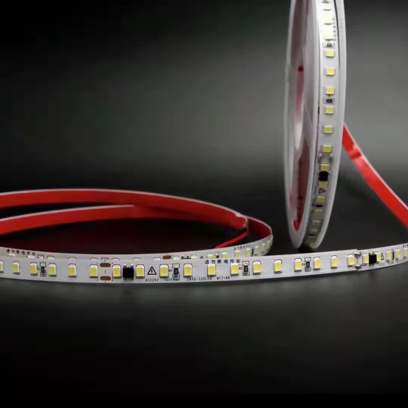 Lâmpada de fita de LED de 10 cm de 110 V cortável IP65 120 2835 Lâmpada de fita de LED não-impermeável IP20 Lâmpada de LED flexível