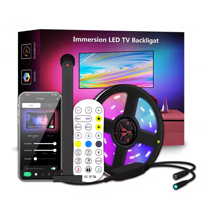 Decoração do lar 3.8M 5M USB IP20 TV LED Backlights com música WIFI TUYA Smart Home APP Control
