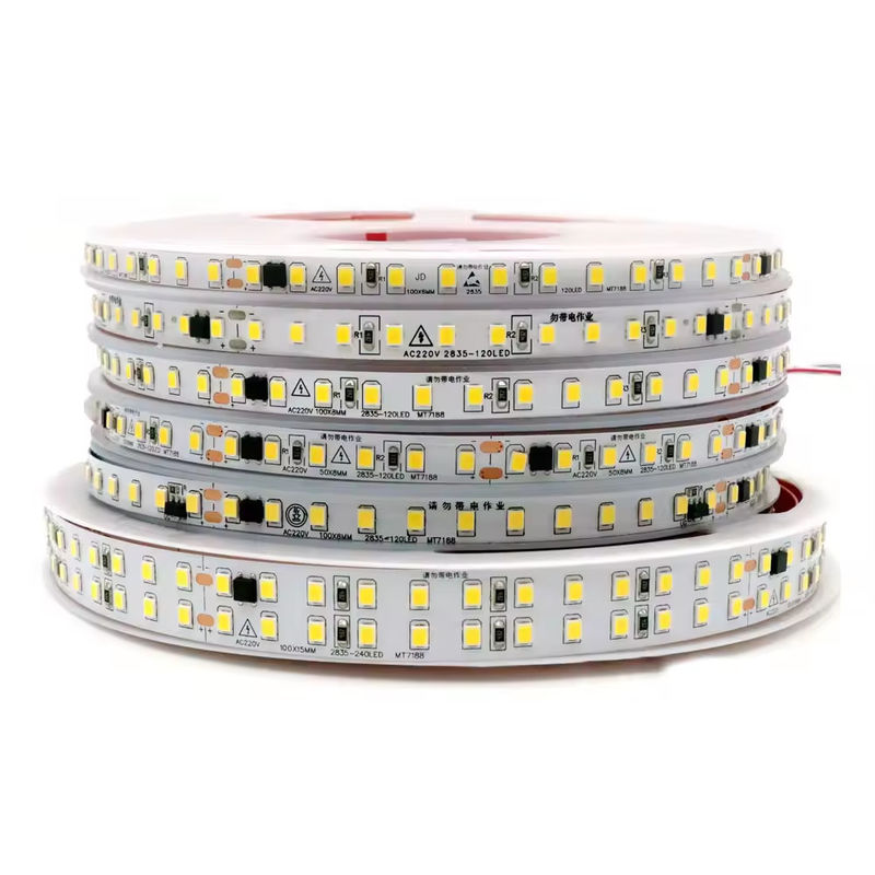 Dirigente livre Ip44 220V 110V 2835 240led 10cm cortado para trás bastão 127V impermeável 10cm cortado flexível led tira para exterior