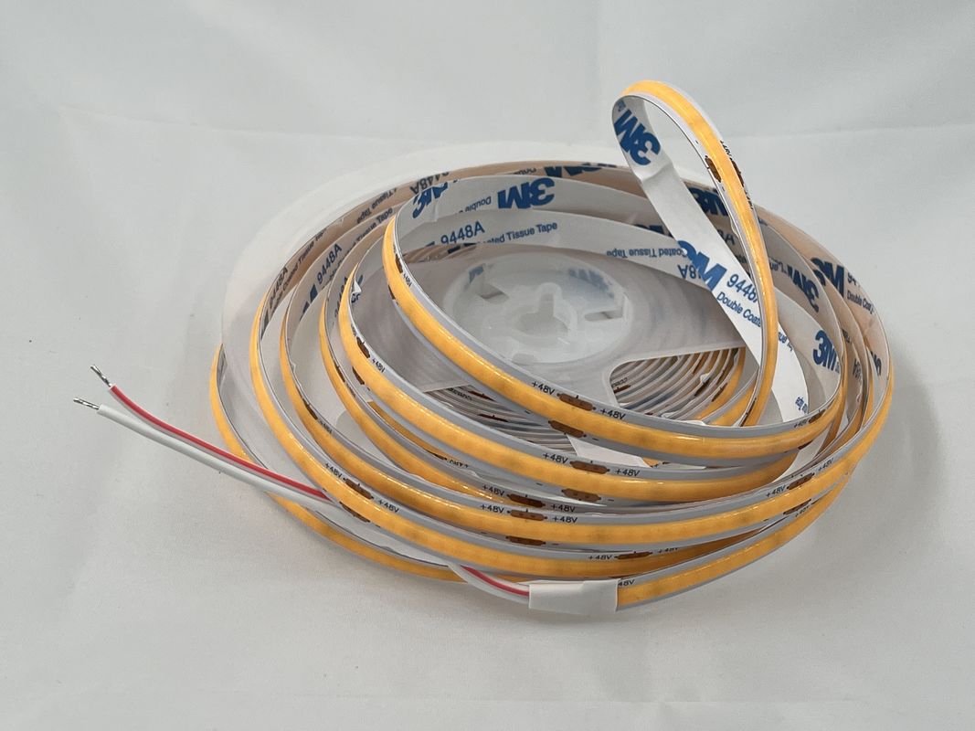 48V COB 320leds/M 90CRI Dimmable 100lm/W 11W/M Flexível COB LED Strip Light para decoração de interiores