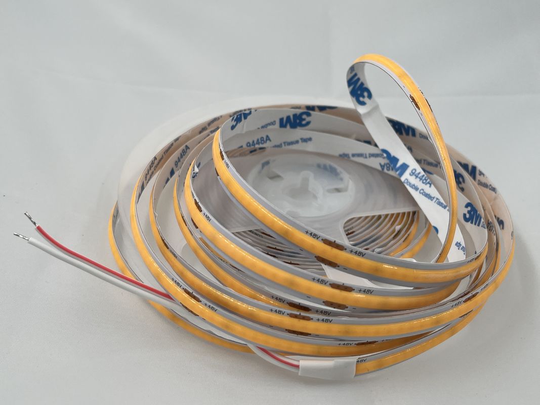 48V COB 320leds/M 90CRI Dimmable 100lm/W 11W/M Flexível COB LED Strip Light para decoração de interiores
