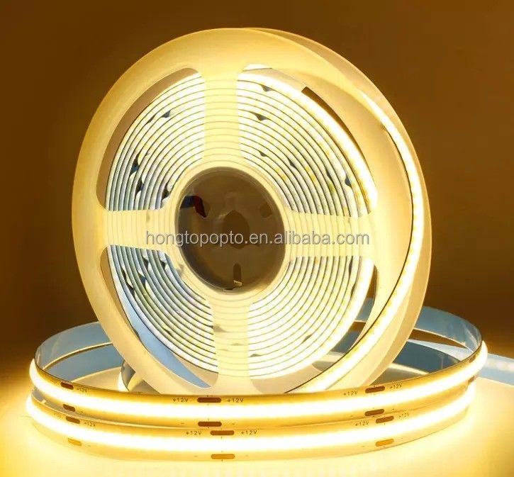 Decoração de interiores e exteriores COB LED Strip Light Alto CRI 280 320/480 Controle remoto