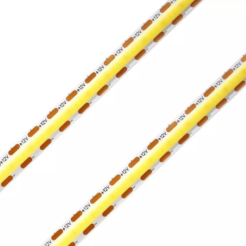 320Leds Flexível LED Strip Branco/Branco Quente DC24V 8mm Largura integrada COB luz LED