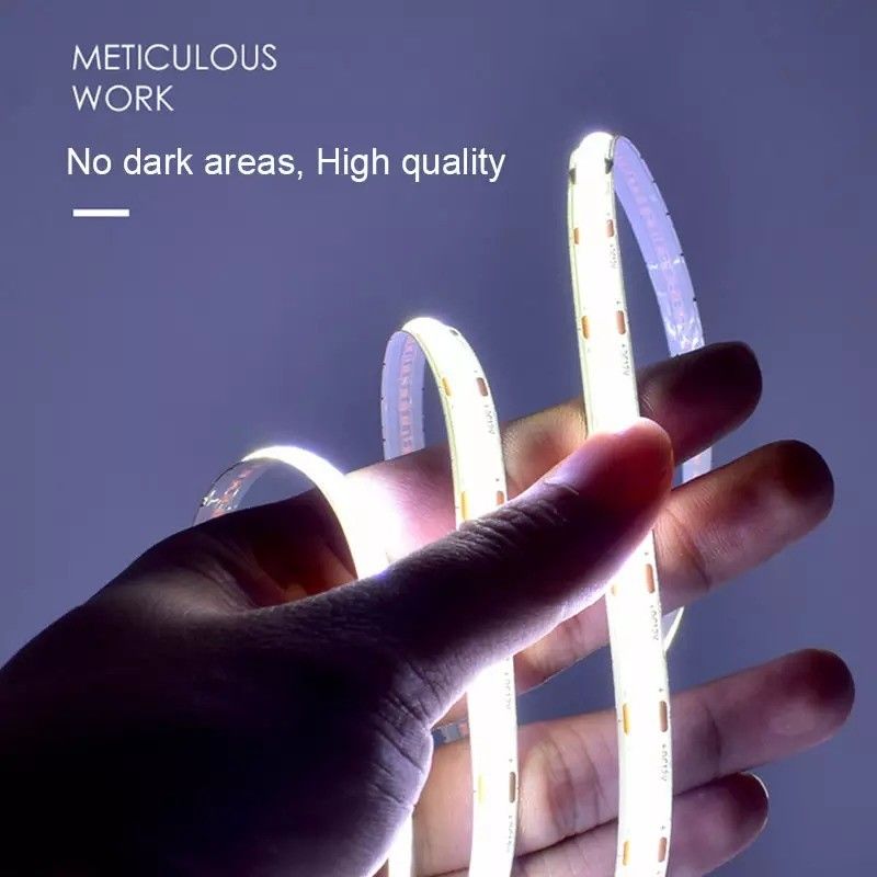 12V 24V resistente à água IP65 IP67 IP68 CRI90 Dimmable 5M Flexível COB LED Strip para Indoor Outdoor