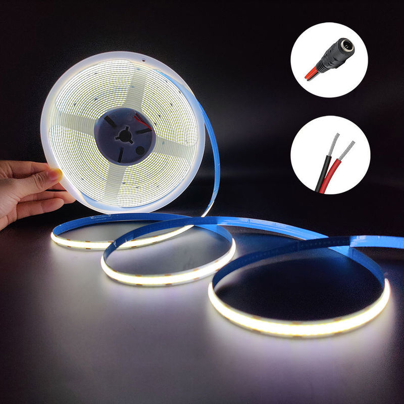 Real Double PCB Low Voltage COB LED Strip para decoração de interiores e peso do produto de 0,2 kg