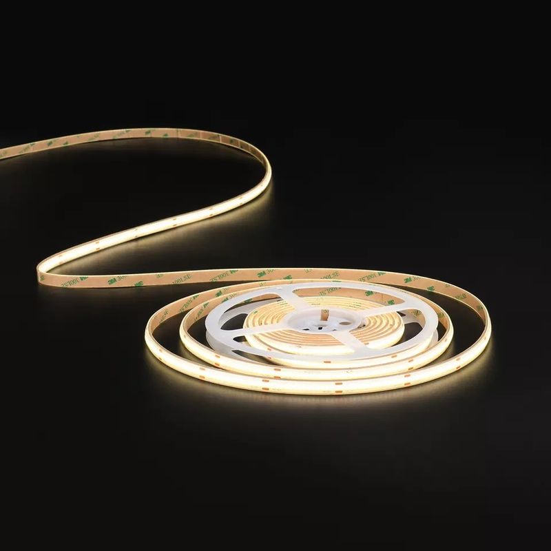 Real Double PCB Low Voltage COB LED Strip para decoração de interiores e peso do produto de 0,2 kg