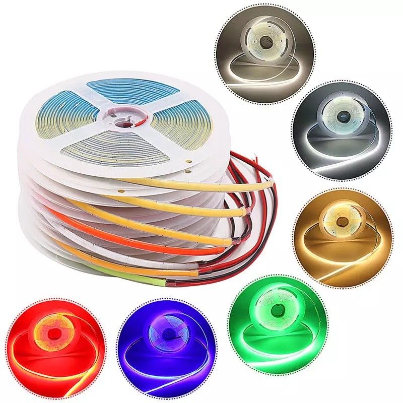8mm Led Cob Strip 24v Light Strip Usb Tv Backlight Flex 12v Ultra Thin Small Cob Led Strip Light