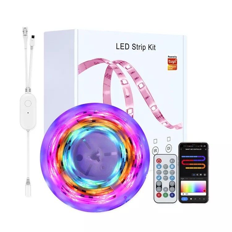 Home Bar LED Light Strips Garden Design Suporte Dimmer 12V 32ft Smart 5050 RGB 1670