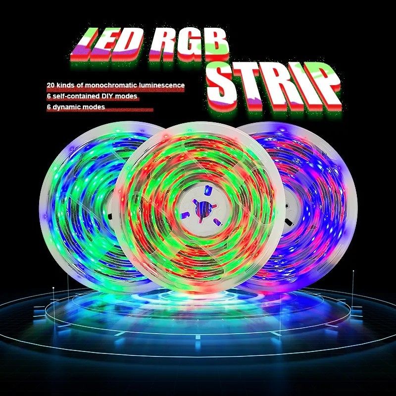 Home Bar LED Light Strips Garden Design Suporte Dimmer 12V 32ft Smart 5050 RGB 1670