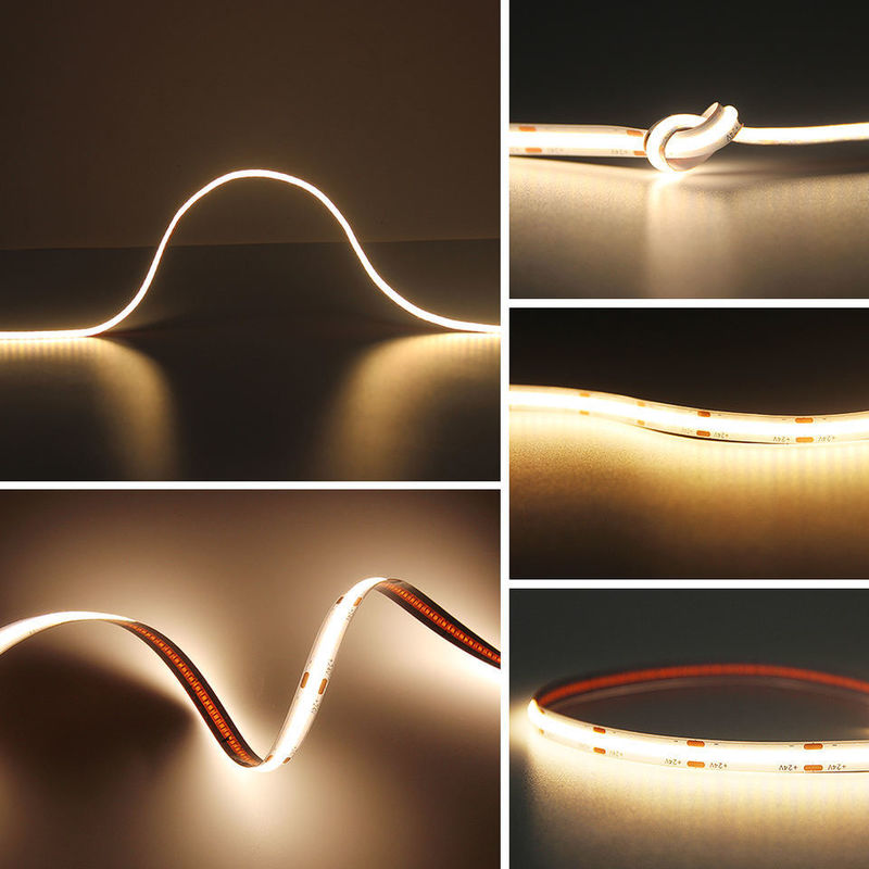 Ângulo de feixe de 120 graus COB 320 LEDs 24V 8mm 10mm LED Strip Light para decoração de jardim
