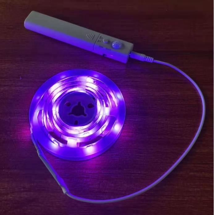 SMD2835 Luz de banda LED com sensor de movimento 1m comprimento USB recarregável dia e modo de noite