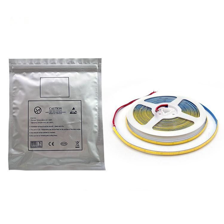 CE ROHS homologado COB resistente à água luz de faixa com controle de interruptor e alta densidade 320leds