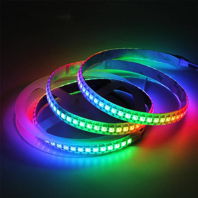 Impotente 12V ws2812 ws2811 Led Strip 60leds para Magic Color RGB Decoração CRI Ra 80