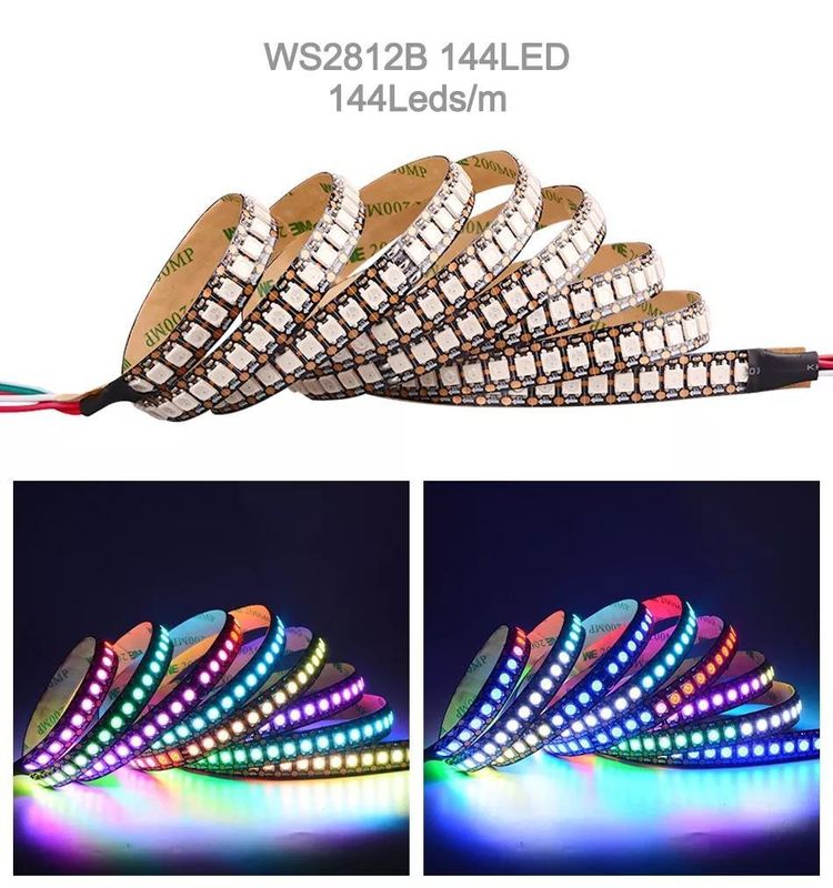 Impotente 12V ws2812 ws2811 Led Strip 60leds para Magic Color RGB Decoração CRI Ra 80