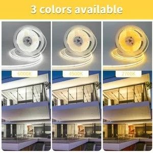 Custom Flexível 320 480 LEDs Dc 5v 10000 Lumens Quente Branco Rgb Fcob Cct Cob Led Strip Light Warehouse
