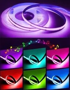 Peso do produto 0,3 kg 5m 10m Smart Strip Light com Dream Color RGB COB Chip LED