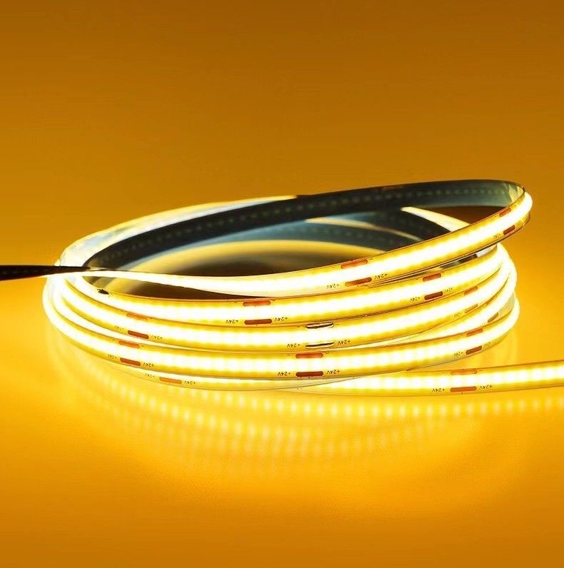 12v 24v 480 led Ce Rohs 3 Flexível Light Cob Led Strip com Dimmer e Suporte Dimming