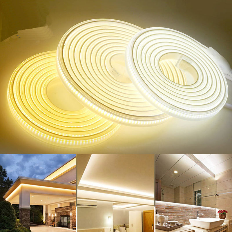 220v 280LEDs/m Branco/Branco Quente/Branco Neutro COB LED Strip CE RoHS 100m 50m Alta Voltagem