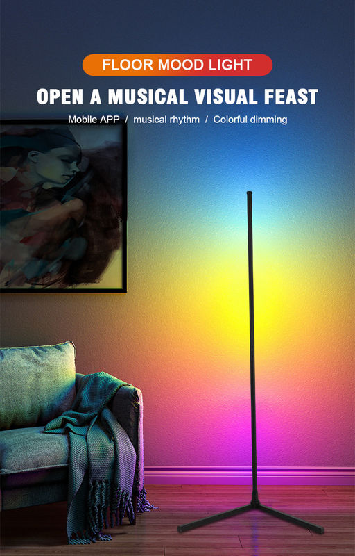 Controle remoto Lâmpada de pôr-do-sol ambiente Sala de estar inteligente RGB Câmbio de cores Decoração de noite