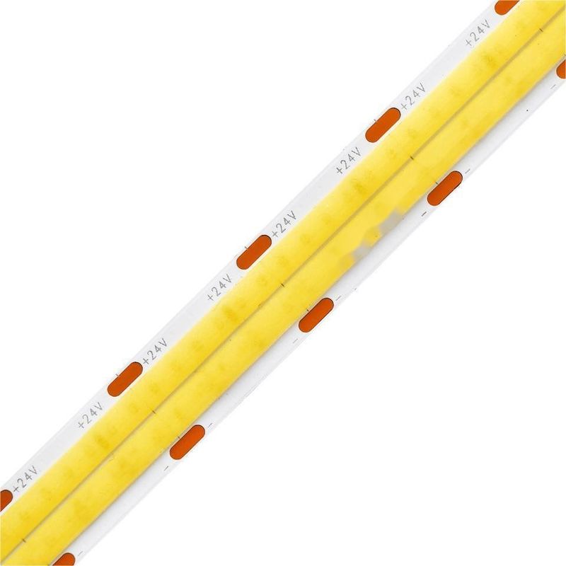 10m/rolo Linhas duplas 600 leds 12v 24v Ra80 12mm Flexível COB Led Flexível Lâmpada de Faixa