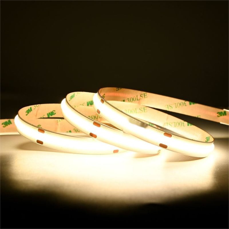 10m/rolo Linhas duplas 600 leds 12v 24v Ra80 12mm Flexível COB Led Flexível Lâmpada de Faixa