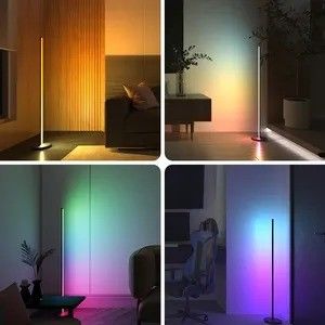 2024 Modern Cylinder Rgb Colorido LED Ambient Light App Smart Atmosphere Lâmpada de chão