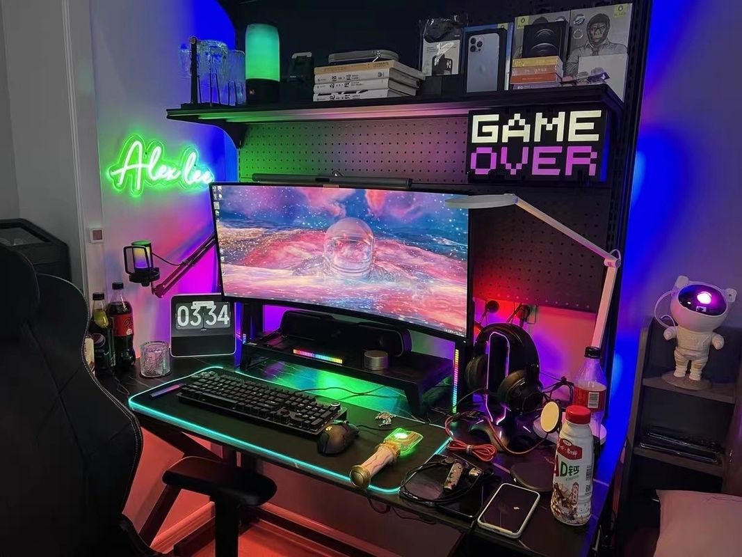 Lâmpadas de jogos Sala de estar Lâmpadas de ambiente Lâmpadas de ambiente Rgb Decoração Lâmpadas noturnas LED de canto
