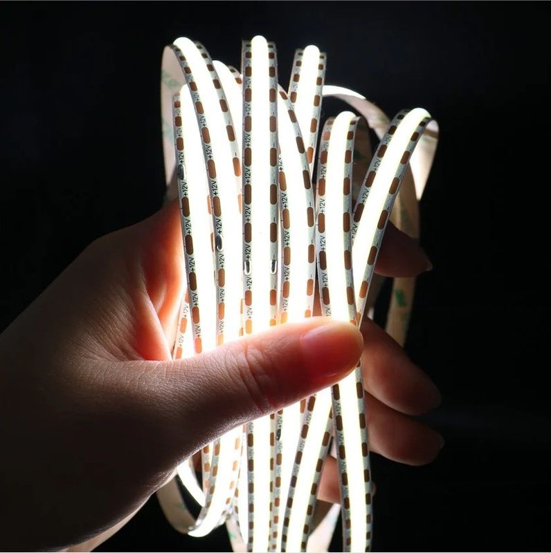 12V/24V Voltagem de entrada Faixa LED flexível 3 Ra90 320led/m Quente Branco Alta Densidade
