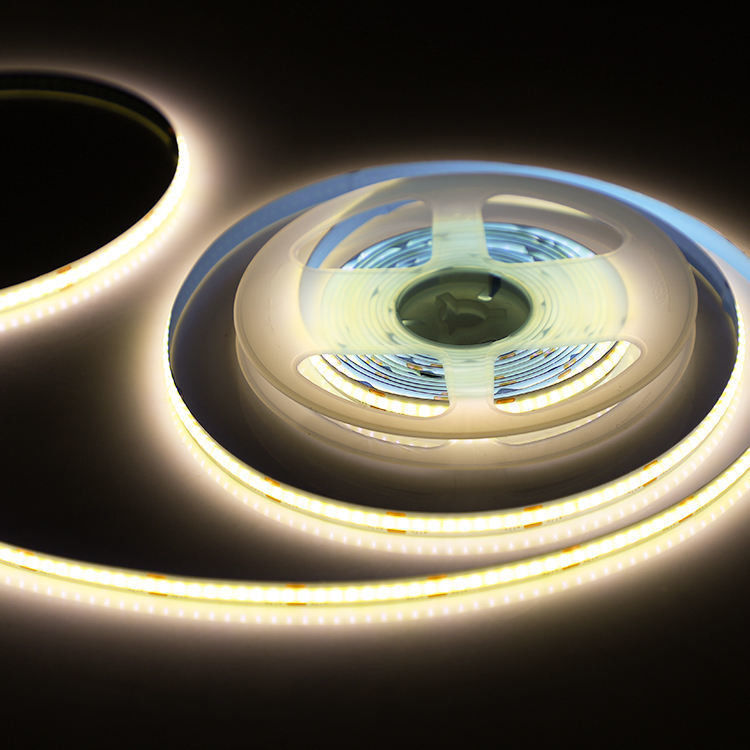 Faixa de Cob Flexível LED Light Strip Alta densidade Sem áreas negras 24V 12V 5V CRI Ra 90