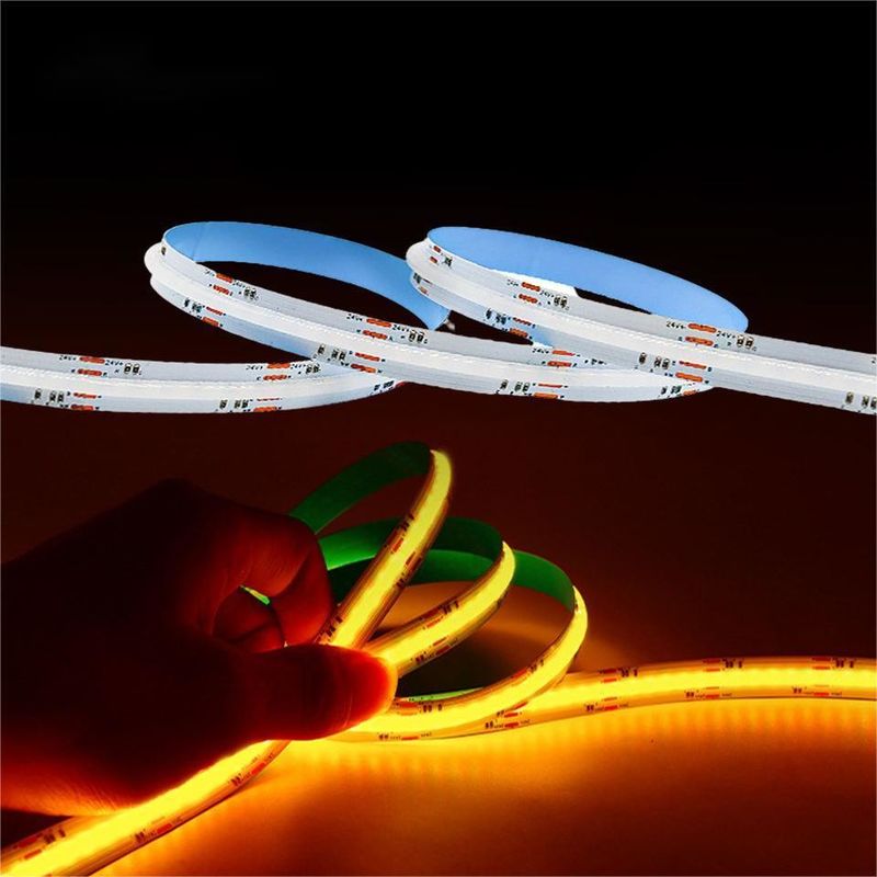 Lâmpada Fluxo luminoso lm 1000 24V 576 leds/meter RGB COB LED Soft Light Strip Directo Bom
