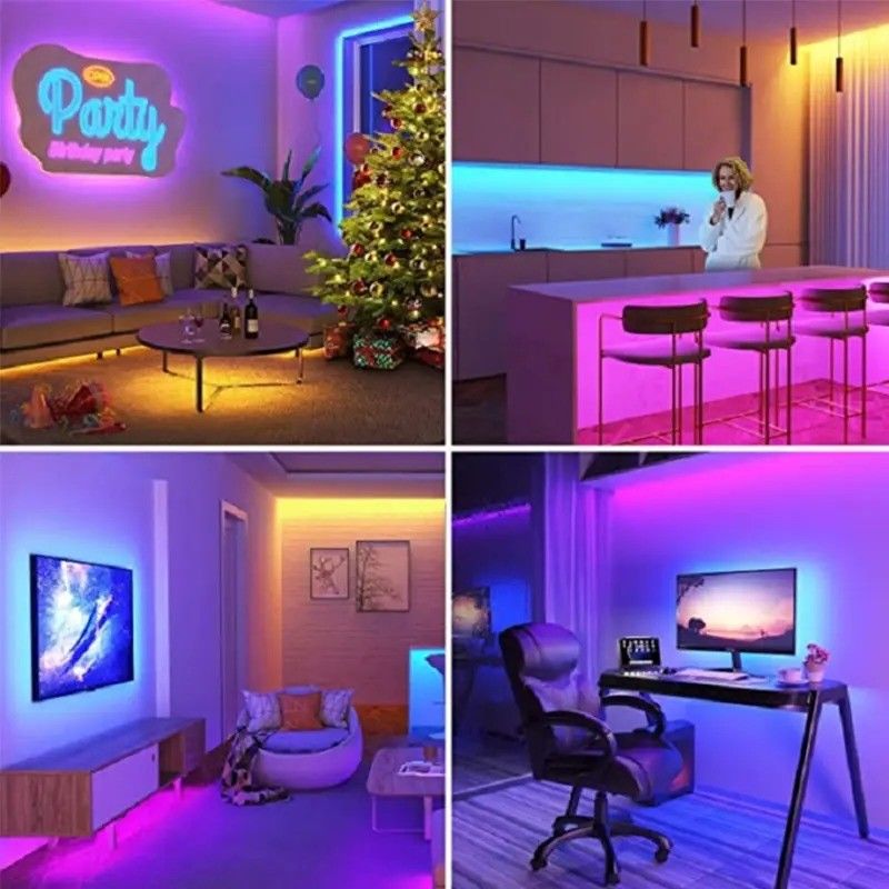 Lâmpada Fluxo luminoso lm 1000 24V 576 leds/meter RGB COB LED Soft Light Strip Directo Bom
