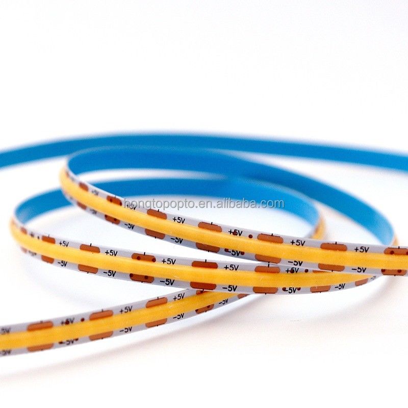 880lm Ra90 Flexível COB LED Strip Light para Alta Densidade 5V 300 LED/m Backlight de Cozinha
