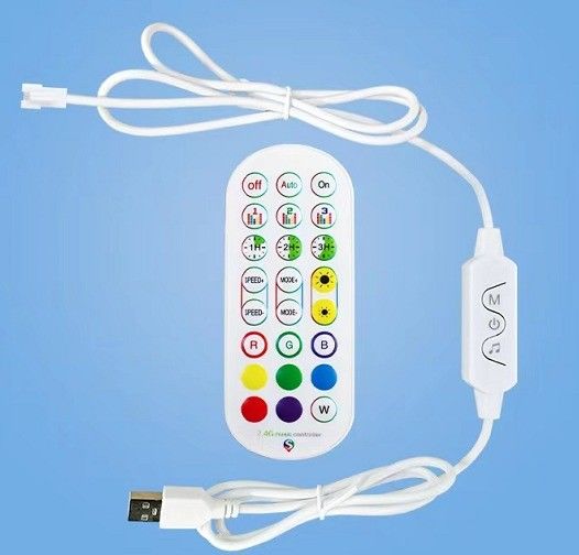 1.5M RGB Lâmpada de piso LED colorida de controle remoto para luz ambiente decorativa do quarto