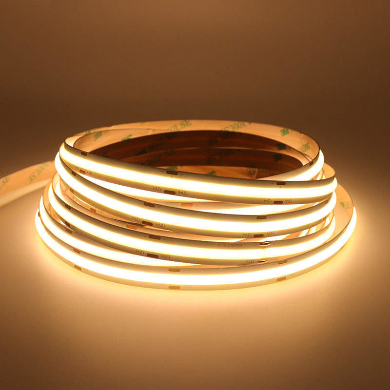 Design de iluminação e circuitos COB Led Strip Light 5m por rolo 12v 24v 480Leds 3 90Ra