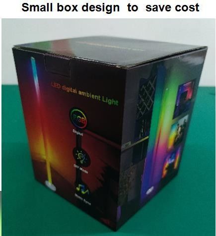 Lâmpada de chão LED RGB para quarto de hotel